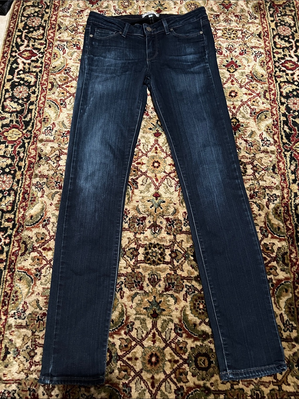 PAIGE Skyline Skinny Dark Blue Jeans Size 27